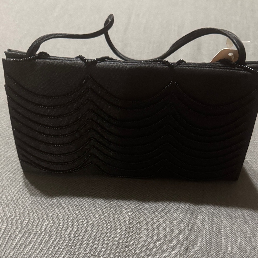 Victoria's Secret Black Textured Clutch